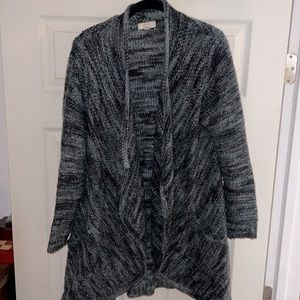 Grey and black cardigan
